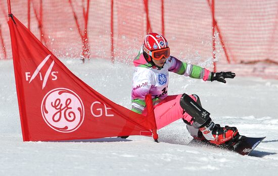 FIS Snowboard World Cup. Parallel Giant Slalom