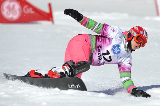 FIS Snowboard World Cup. Parallel Giant Slalom