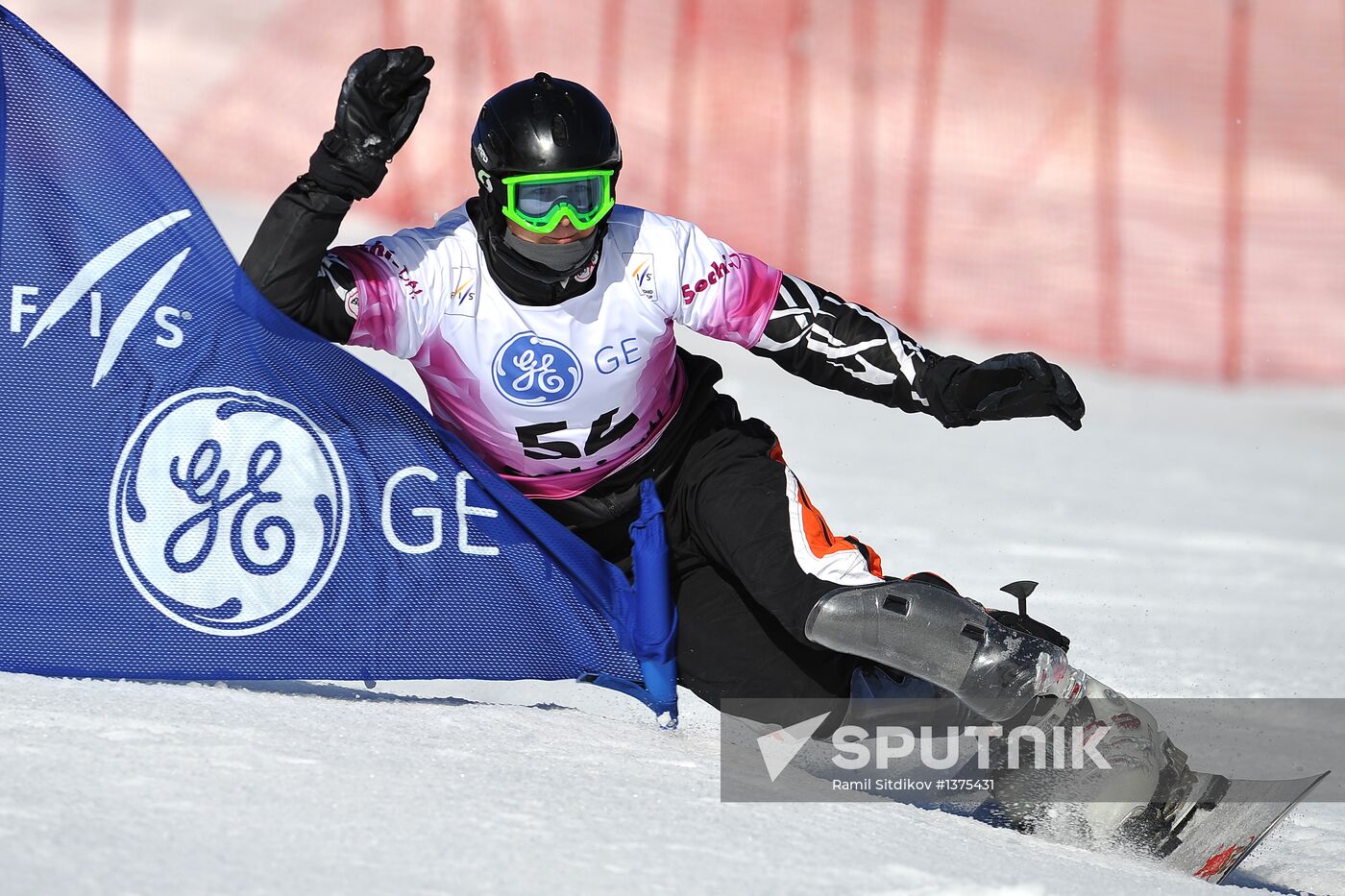 FIS Snowboard World Cup. Parallel Giant Slalom
