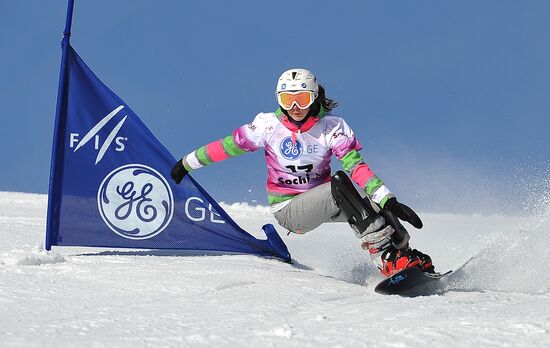 FIS Snowboard World Cup. Parallel Giant Slalom