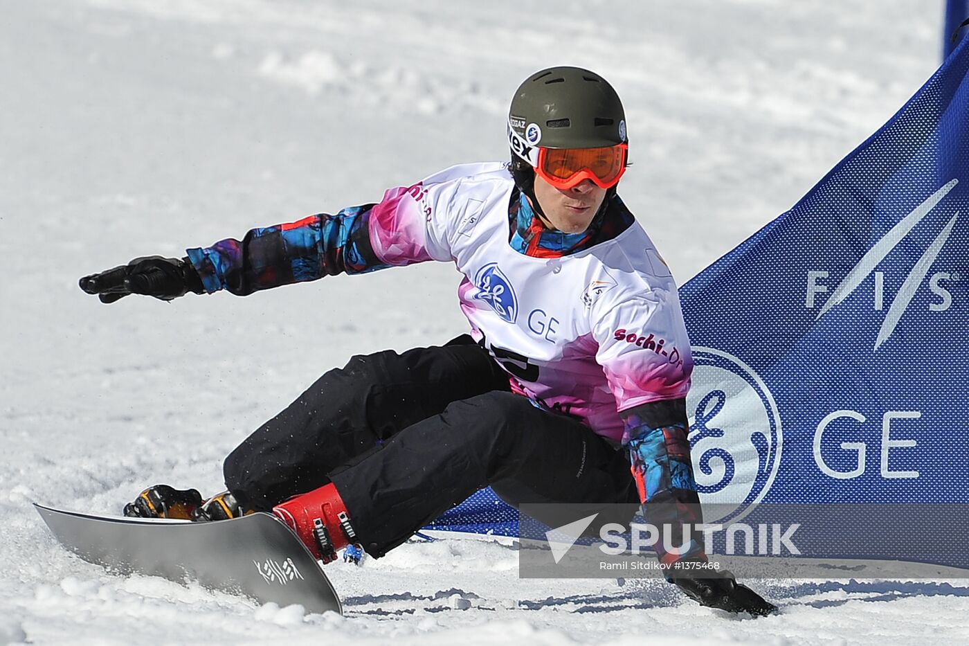 FIS Snowboard World Cup. Parallel Giant Slalom