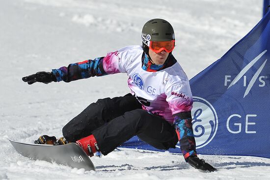 FIS Snowboard World Cup. Parallel Giant Slalom