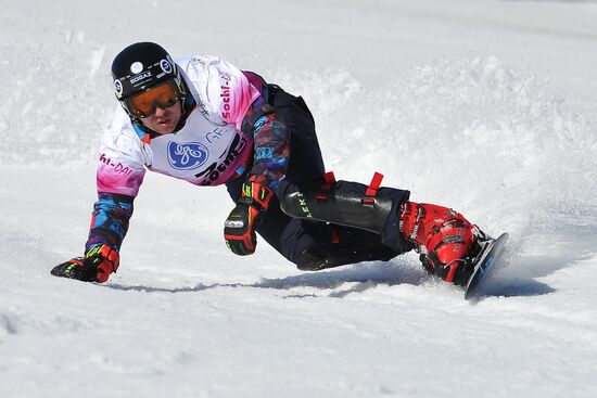 FIS Snowboard World Cup. Parallel Giant Slalom