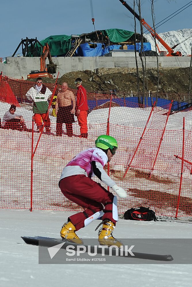 FIS Snowboard World Cup. Parallel Giant Slalom