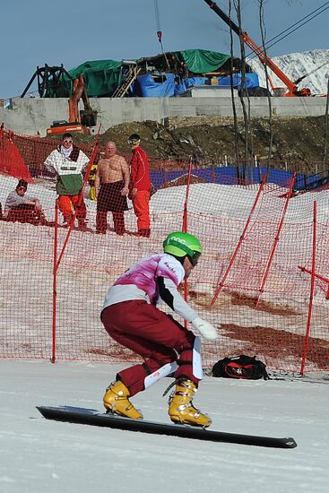 FIS Snowboard World Cup. Parallel Giant Slalom