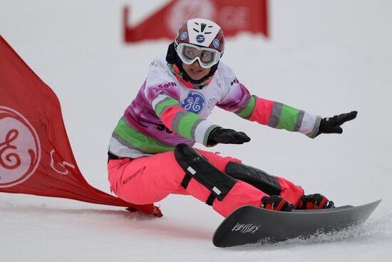 FIS Snowboard World Cup. Parallel Giant Slalom
