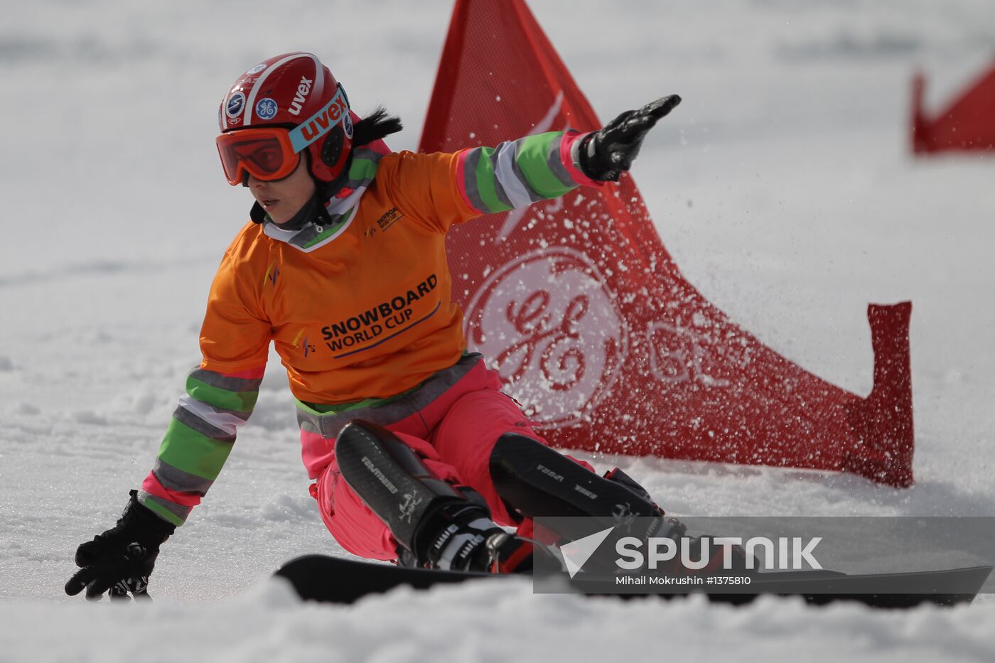 FIS Snowboard World Cup. Parallel Giant Slalom