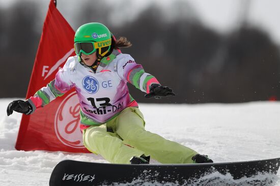 FIS Snowboard World Cup. Parallel Giant Slalom
