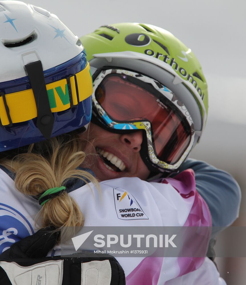 FIS Snowboard World Cup. Parallel Giant Slalom