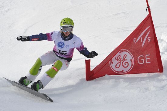FIS Snowboard World Cup. Parallel Giant Slalom