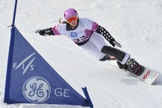 FIS Snowboard World Cup. Parallel Giant Slalom