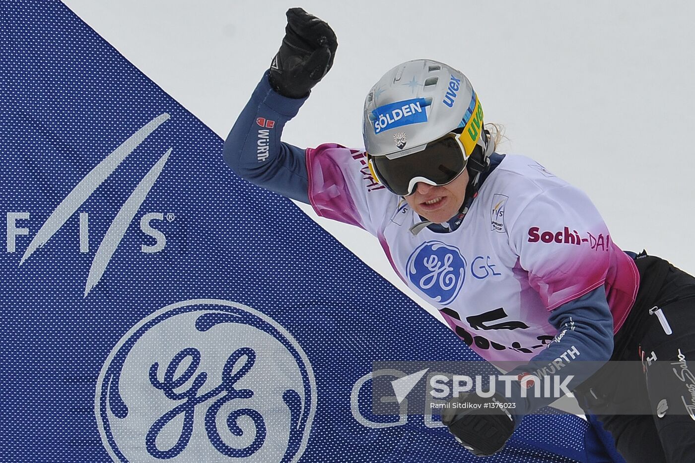 FIS Snowboard World Cup. Parallel Giant Slalom