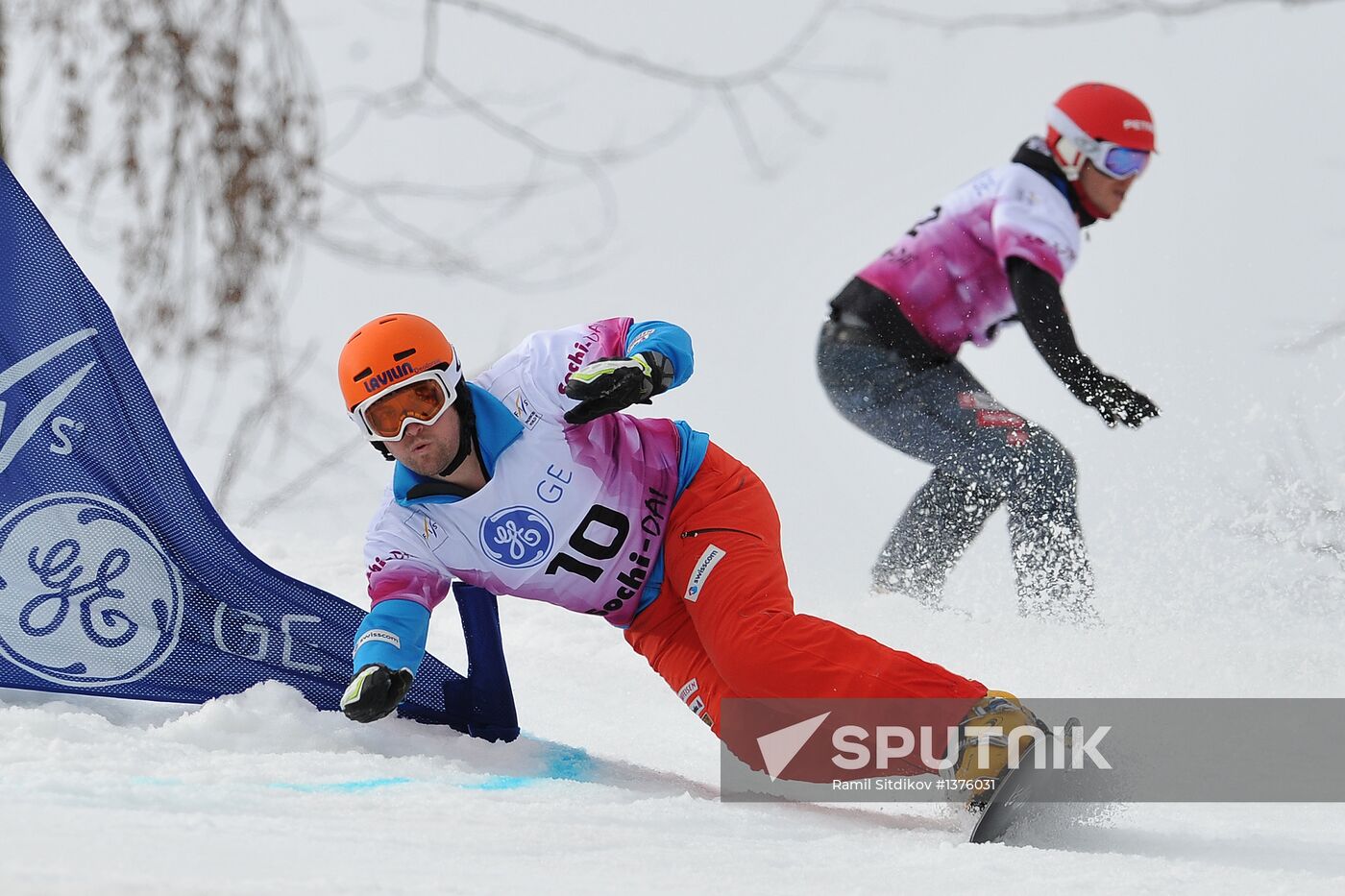 FIS Snowboard World Cup. Parallel Giant Slalom