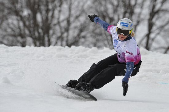 FIS Snowboard World Cup. Parallel Giant Slalom