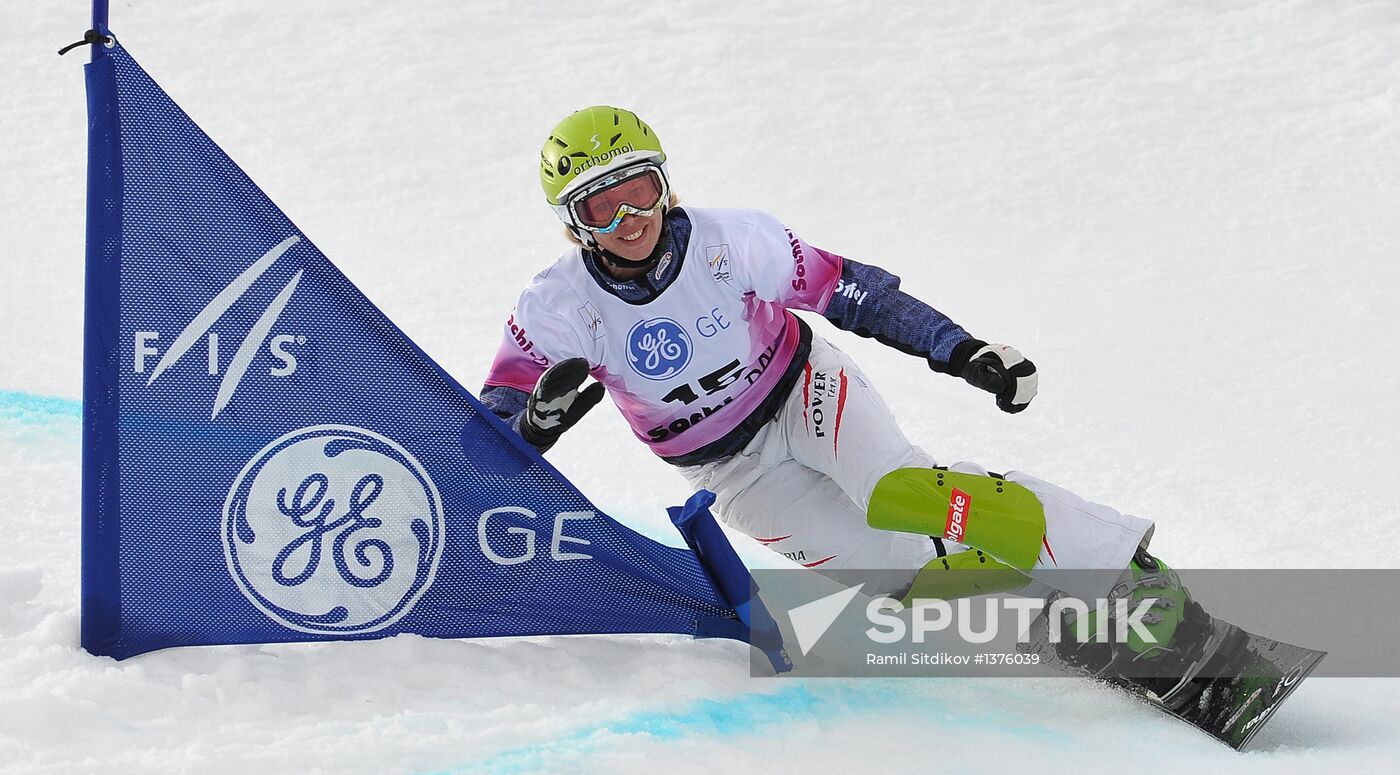 FIS Snowboard World Cup. Parallel Giant Slalom