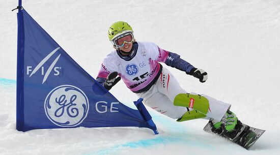FIS Snowboard World Cup. Parallel Giant Slalom