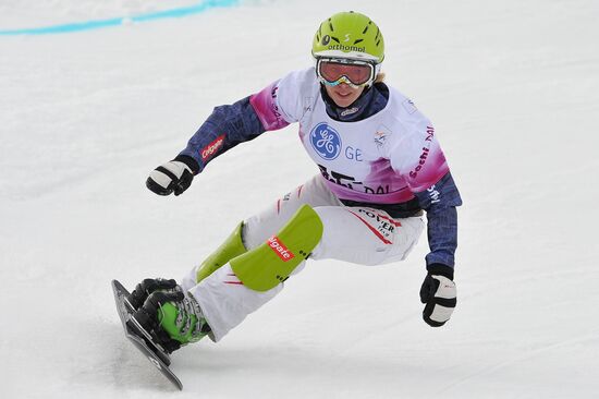 FIS Snowboard World Cup. Parallel Giant Slalom