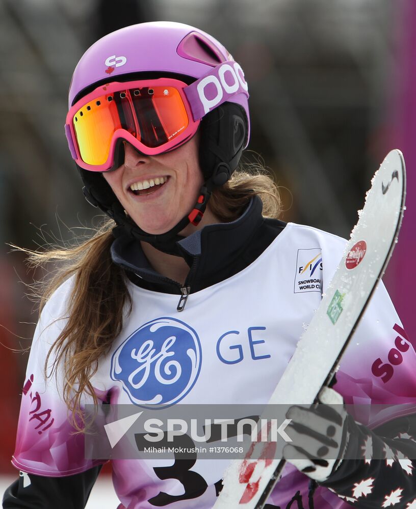 FIS Snowboard World Cup. Parallel Giant Slalom