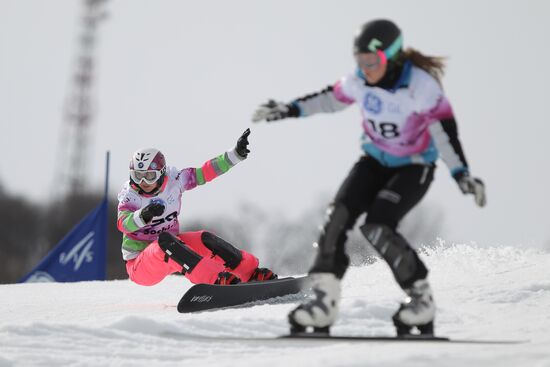 FIS Snowboard World Cup. Parallel Giant Slalom