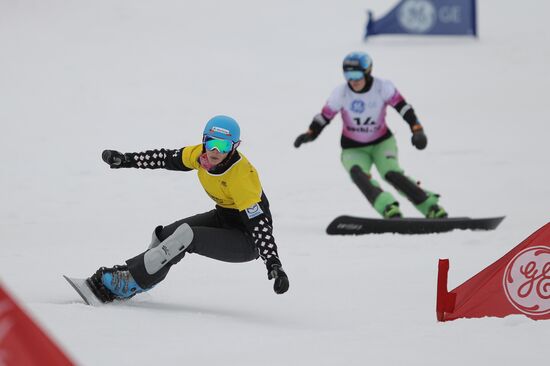 FIS Snowboard World Cup. Parallel Giant Slalom