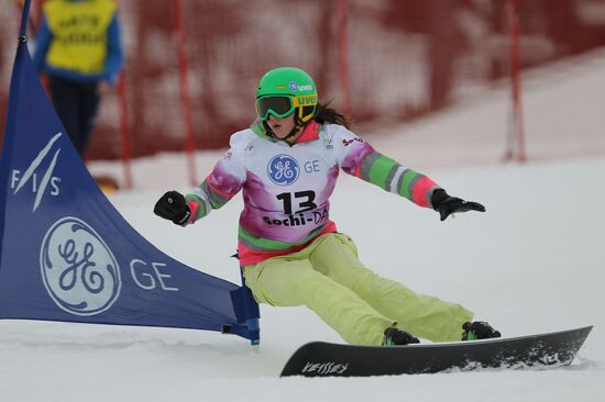 FIS Snowboard World Cup. Parallel Giant Slalom