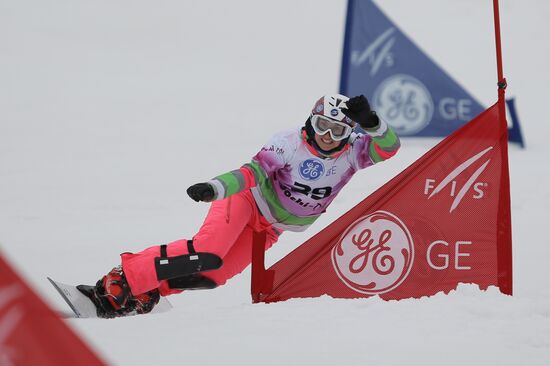 FIS Snowboard World Cup. Parallel Giant Slalom