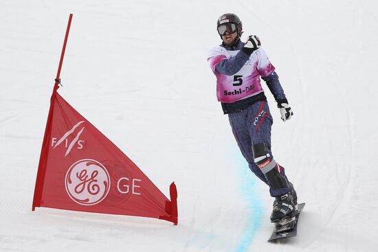 FIS Snowboard World Cup. Parallel Giant Slalom