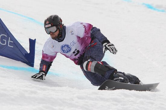 FIS Snowboard World Cup. Parallel Giant Slalom