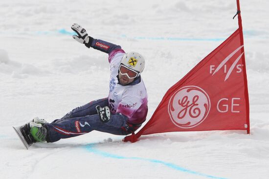 FIS Snowboard World Cup. Parallel Giant Slalom