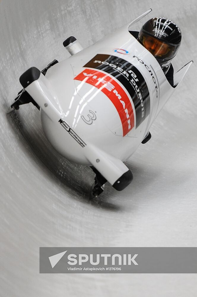 9th stage of Bobsled World Cup, training runs