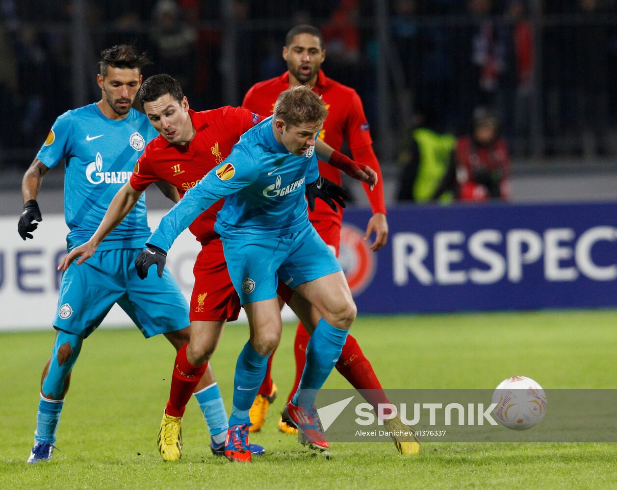 UEFA Europa League. Zenit St. Petersburg vs. Liverpool