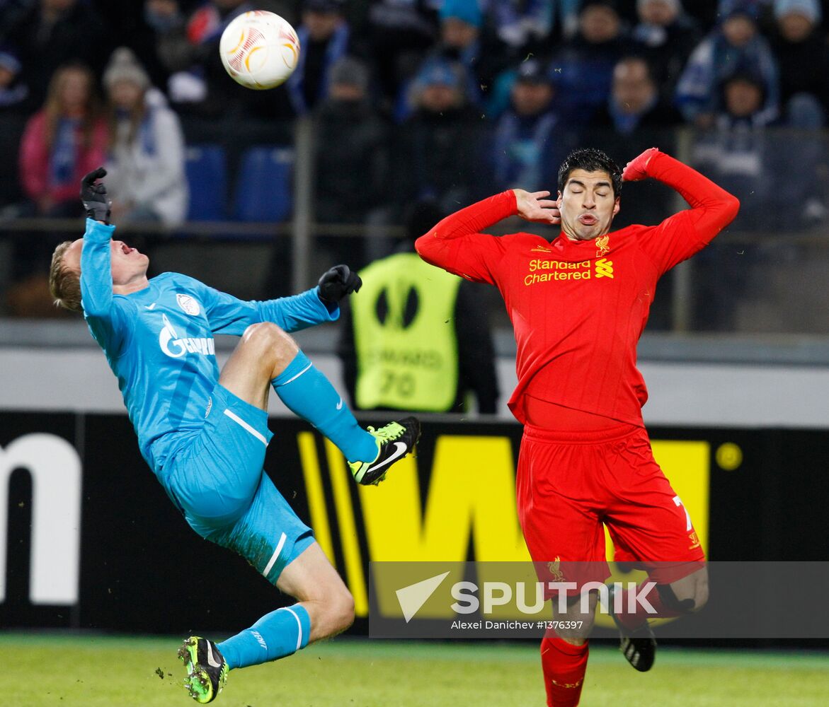 UEFA Europa League. Zenit St. Petersburg vs. Liverpool