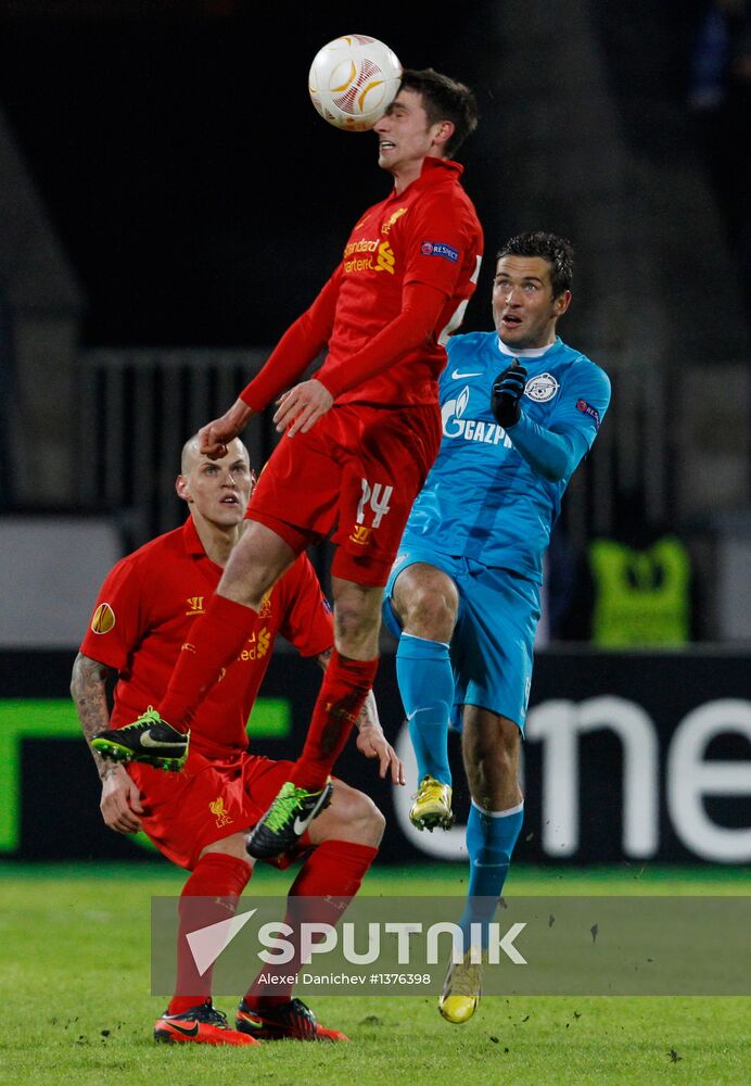 UEFA Europa League. Zenit St. Petersburg vs. Liverpool