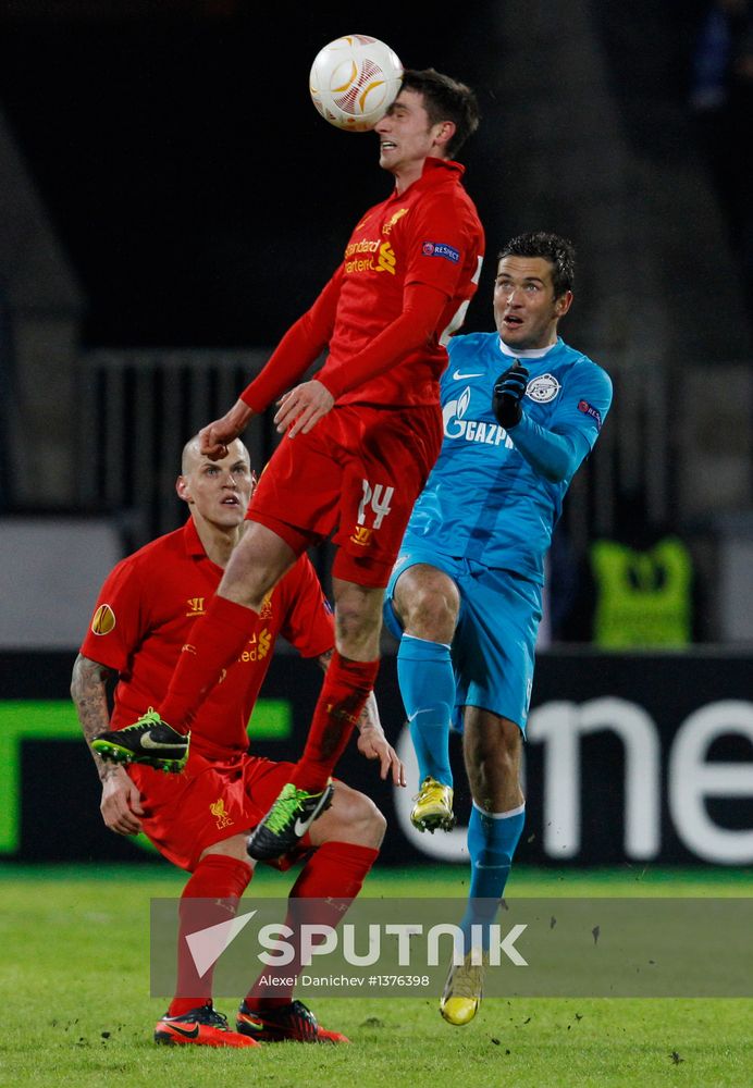 UEFA Europa League. Zenit St. Petersburg vs. Liverpool