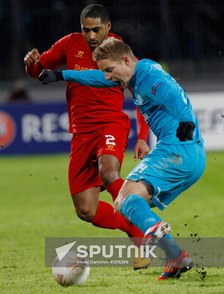 UEFA Europa League. Zenit St. Petersburg vs. Liverpool
