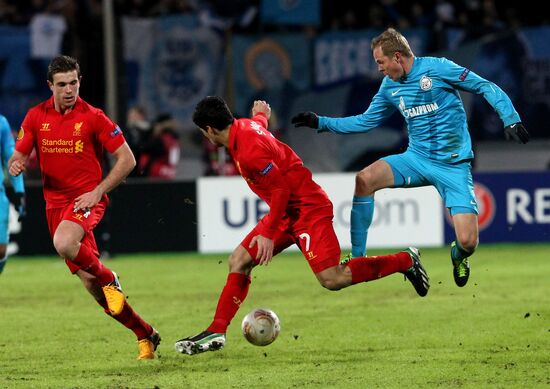 UEFA Europa League. Zenit St. Petersburg vs. Liverpool
