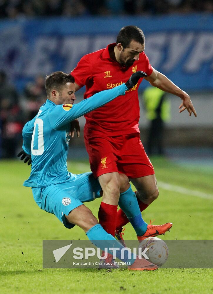 UEFA Europa League. Zenit St. Petersburg vs. Liverpool