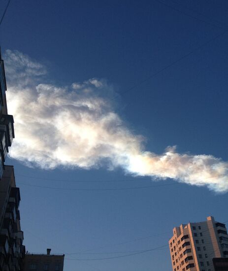 Meteorite falls in Chelyabinsk Region