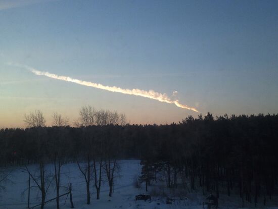 Meteorite falls in Chelyabinsk Region