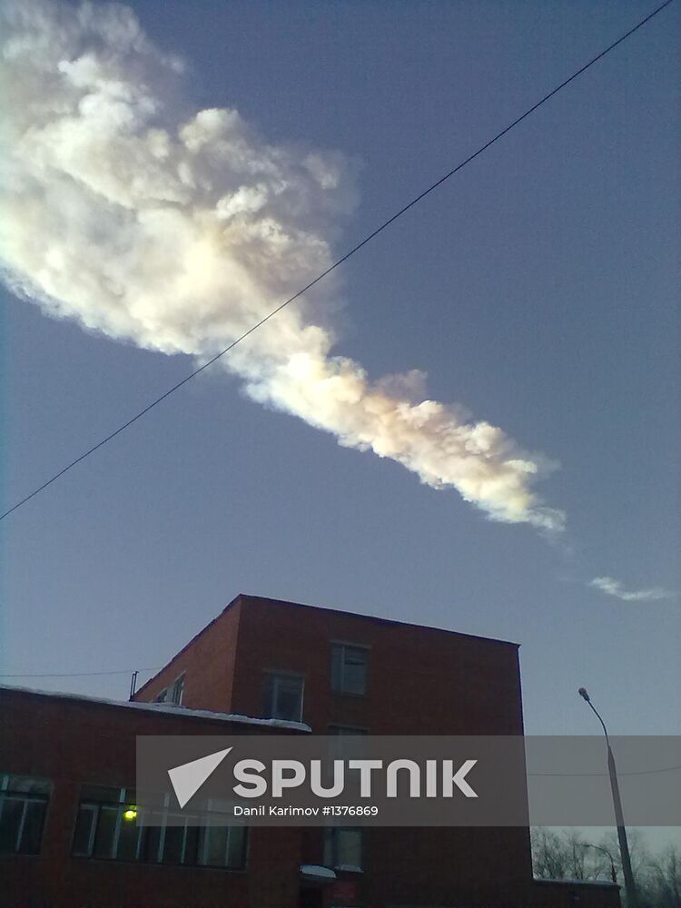 Meteorite falls in Chelyabinsk Region