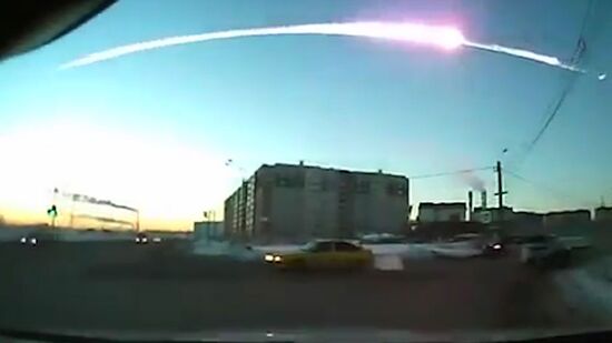 Meteorite falls in Chelyabinsk Region
