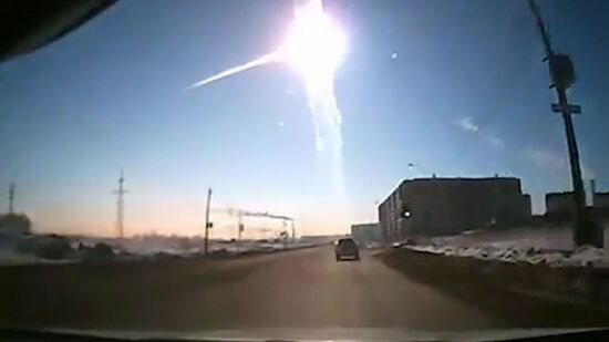 Meteorite falls in Chelyabinsk Region