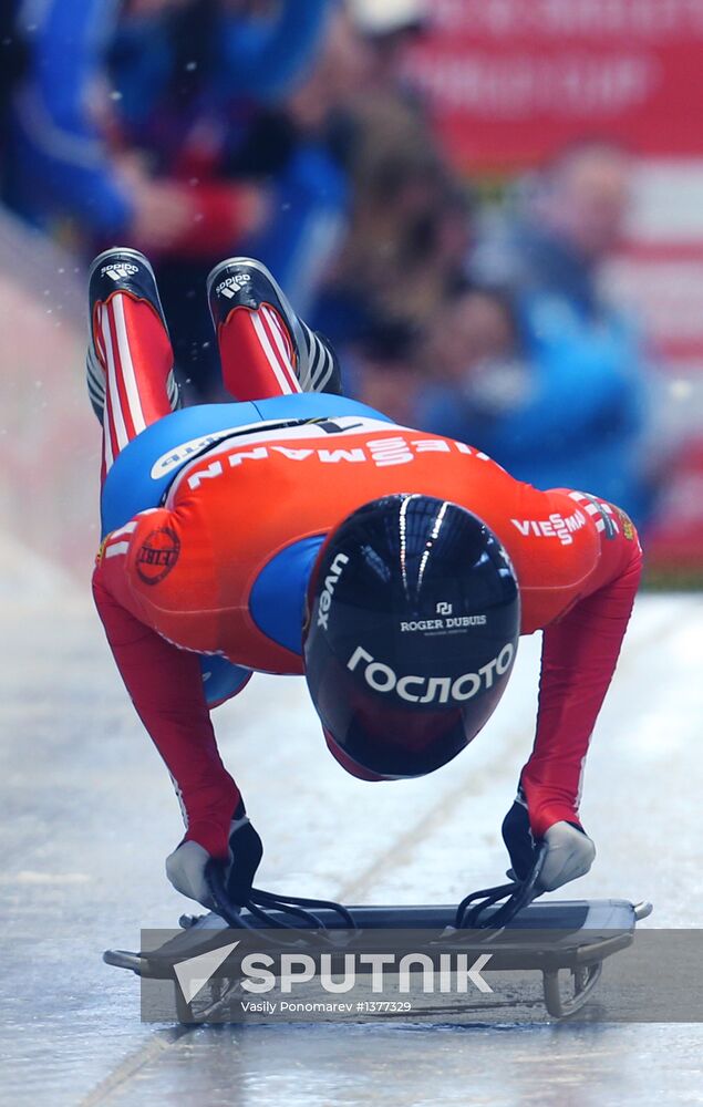 Skeleton. IX World Cup. Test events