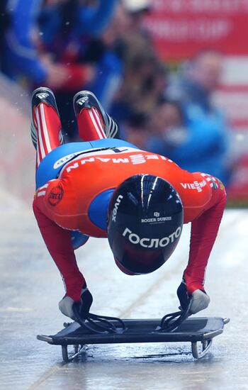 Skeleton. IX World Cup. Test events