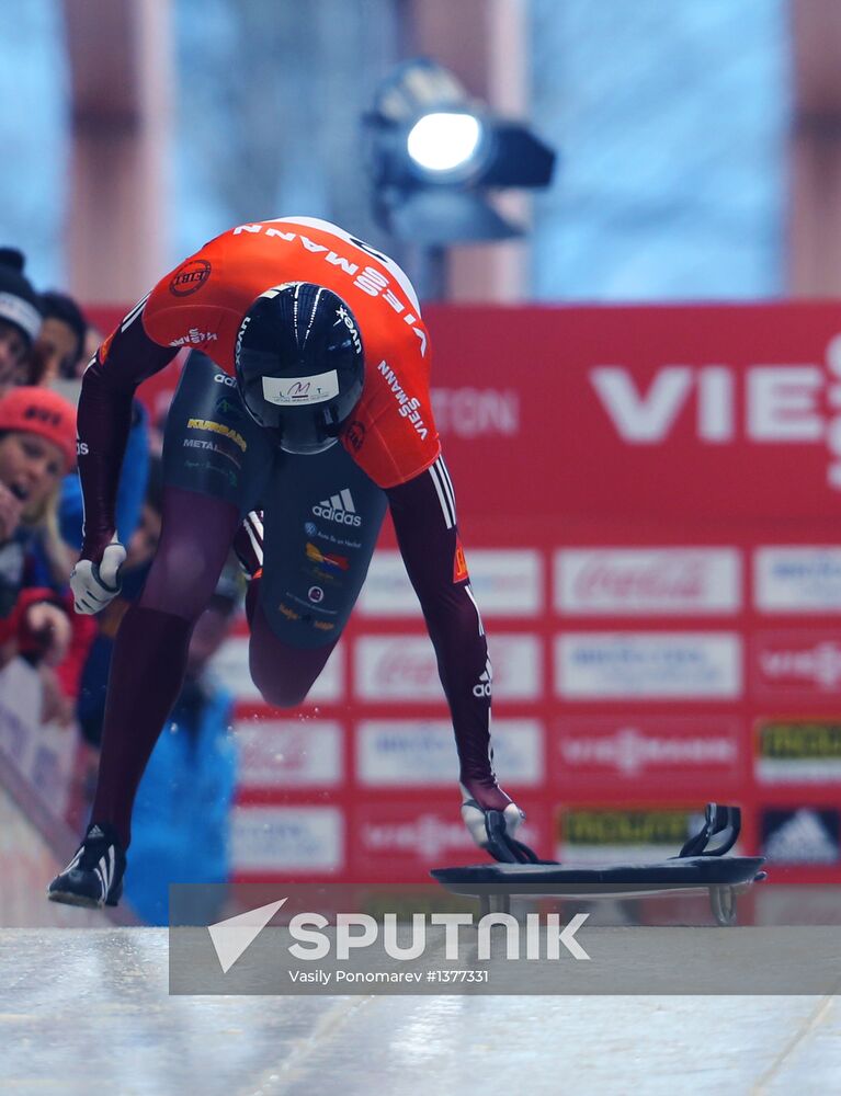 Skeleton. IX World Cup. Test events