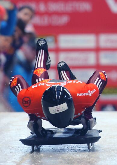 Skeleton. IX World Cup. Test events