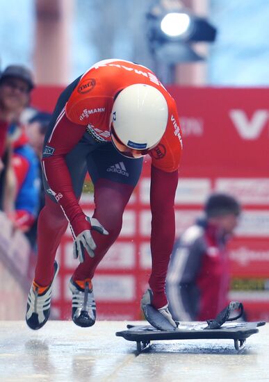 Skeleton. IX World Cup. Test events