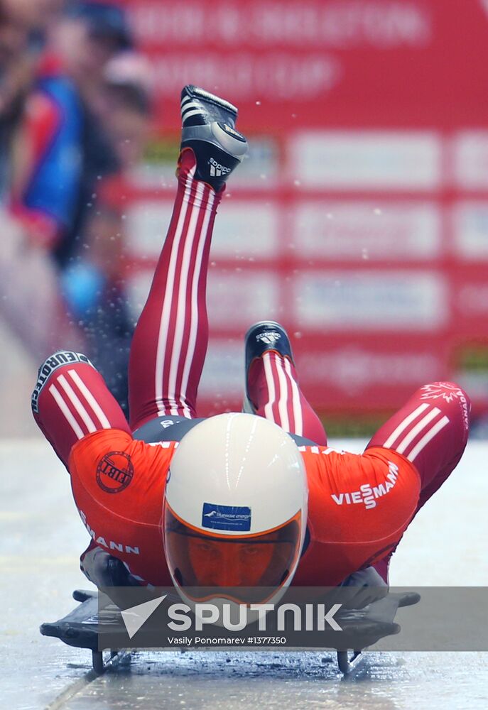 Skeleton. IX World Cup. Test events