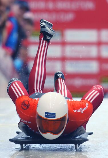 Skeleton. IX World Cup. Test events