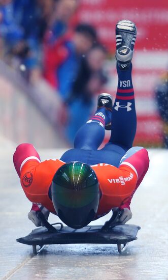 Skeleton. IX World Cup. Test events